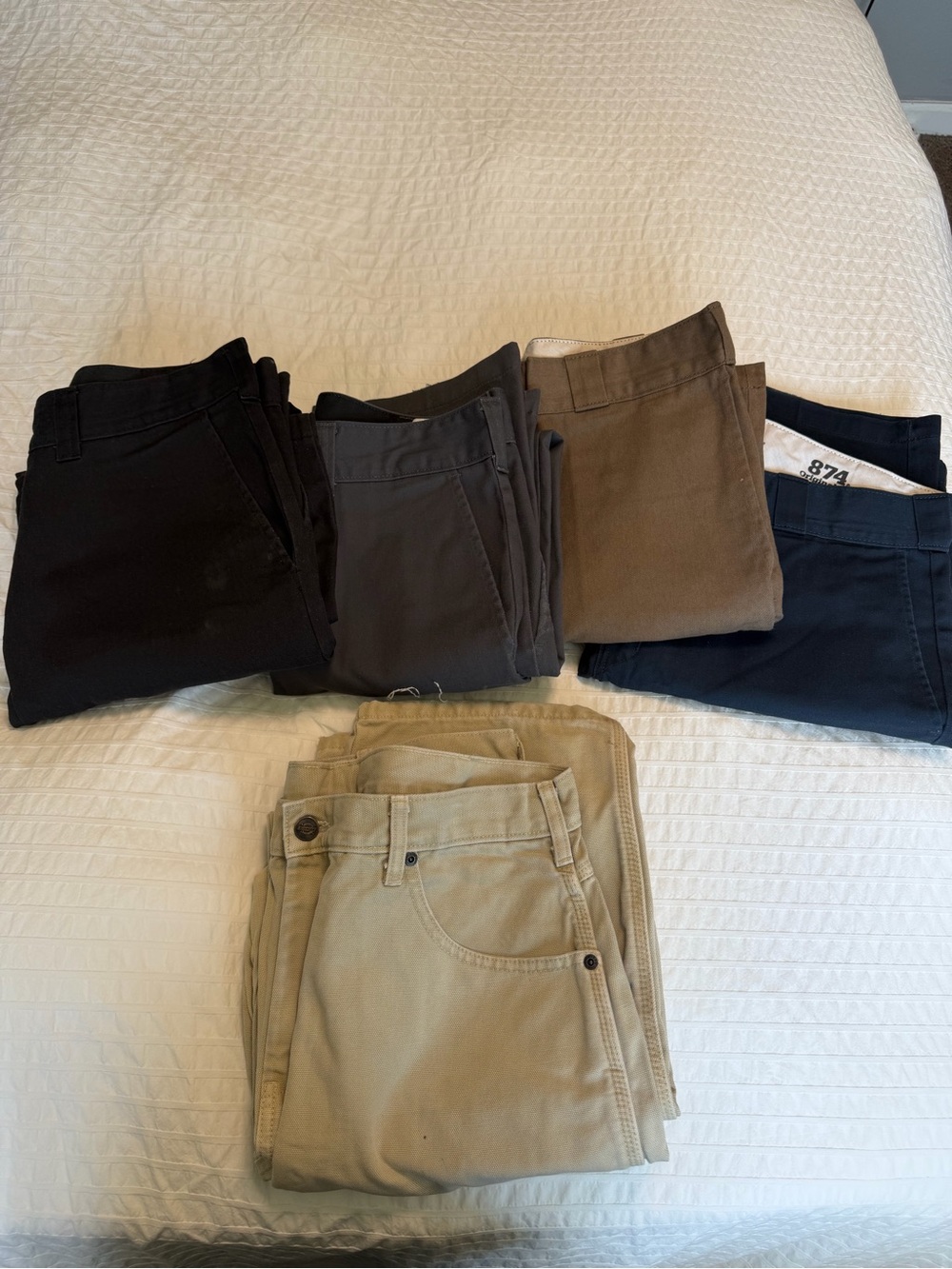 Dickies Men's chinos Jeans in Black, Gray, Khaki, Navy